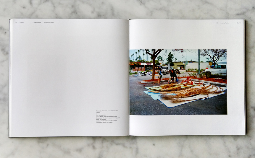 PRECARIOUS PRACTICE: ​KOKI TANAKA (detail, inside spread)
Edited by Deutsche Bank. Published by Hatje Cantz, 2015. Hardcover, black-and-white and full-color illustrations, 256 pages. Photo by ArtAsiaPacific.