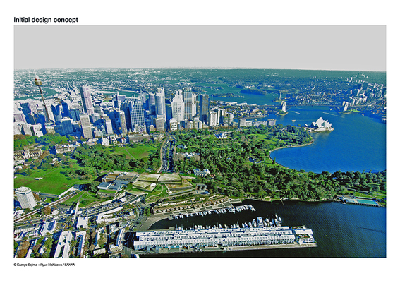 SANAA ’s design concept for Sydney Modern Project. Copyright and courtesy SANAA, Tokyo.