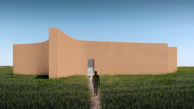 The Srihatta-Samdani Art Centre and Sculpture Park will be located in Sylhet, a tea-growing district in northeastern Bangladesh. Rendering by Kashef Chowdhury/Urbana. Courtesy the Samdani Art Foundation.