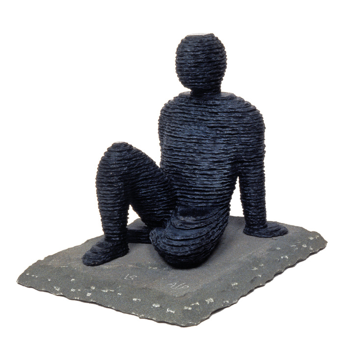 BOAZ VAADIA, Zidqiyya, 1993, bronze and bluestone, 35.6 × 41.9 × 34.9 cm. Courtesy Connaught Brown, London.