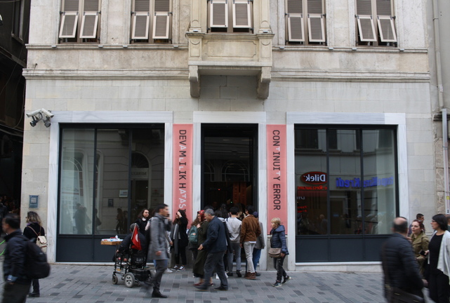 The exterior of SALT Beyoğlu facing Istanbul’s major pedestrian avenue, İstiklal Caddesi. All photos by HG Masters for ArtAsiaPacific.