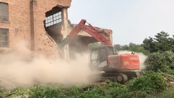 AI WEIWEI‘s Zuoyou Studio, located on the eastern outskirts of Beijing, was demolished on August 3. Image via Ai Weiwei’s Instagram.