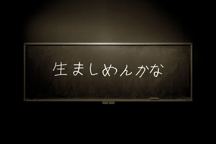 Detail image of ALFREDO JAAR’s We Shall Bring Forth New Life (Umashimenkana), 2013, video projection, 12 blackboards, plexiglass structure and chalk, dimensions variable. Courtesy the artist.