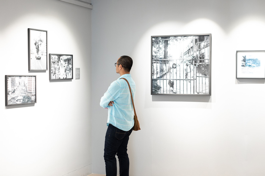 Installation view of Chobi Mela X, Dhaka, 2019.