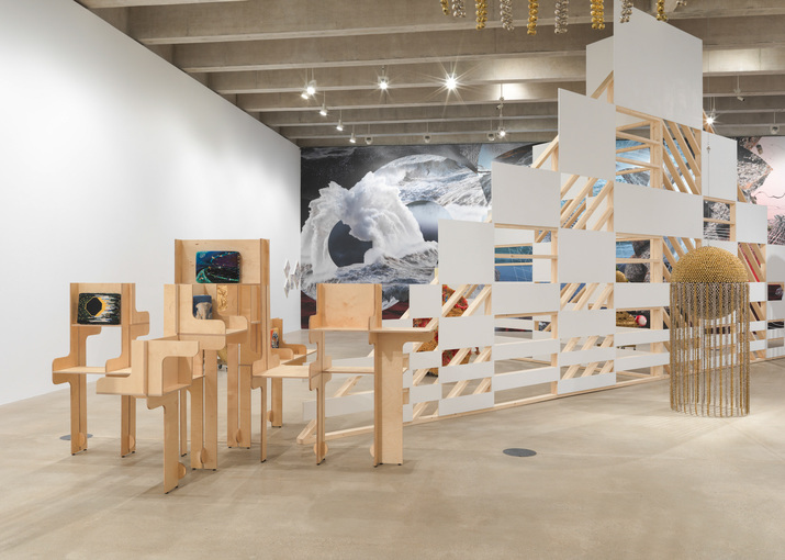 Installation view of HAEGUE YANG’s “Strange Attractors,” at Tate St Ives, 2020–21. Photo by Matt Greenwood. Courtesy Tate.