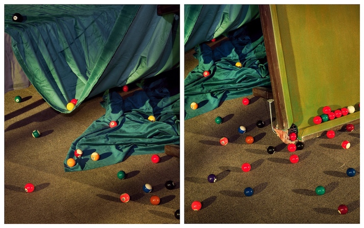 CHEN WEI, Billiard Balls, 2021, archival inkjet print, acrylic face-mount on aluminum, diptych, 80 × 64 cm.